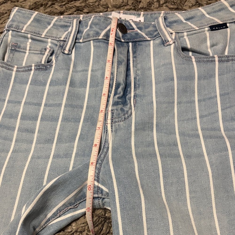 Cello Light Blue Jeans with White Pinstripes - Picture 11 of 11